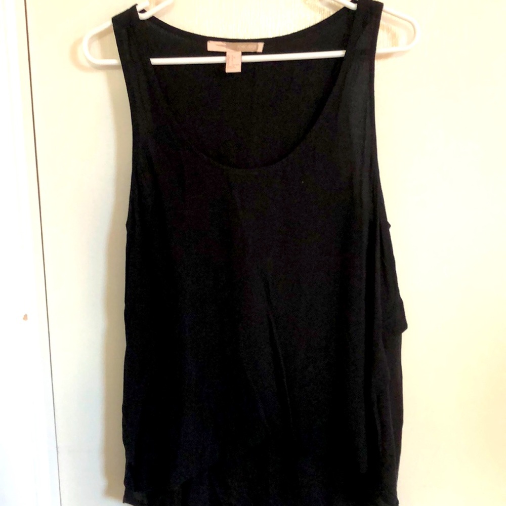 High low black tank